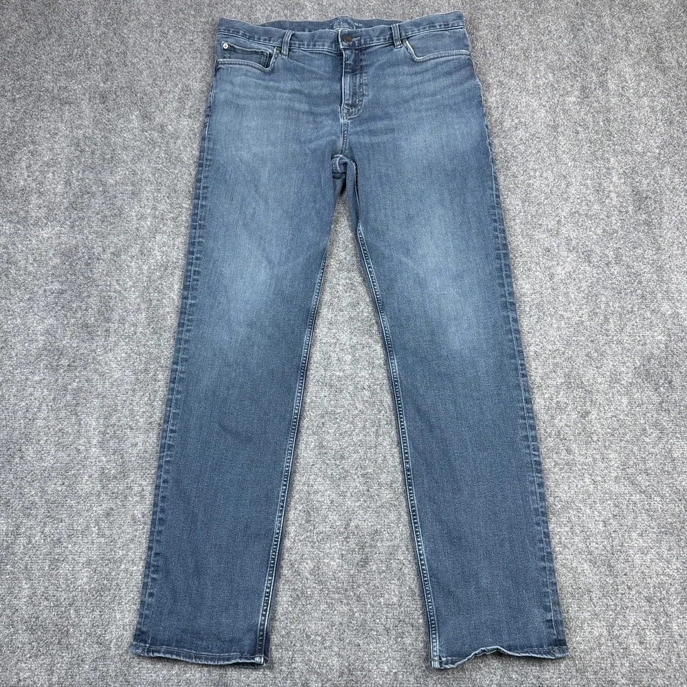 Banana Republic Men's Jeans Slim Fit Size 36x34 Blue Denim Pants FLAW